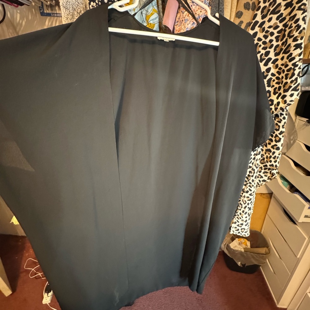 Love J Black Kimono Cardigan